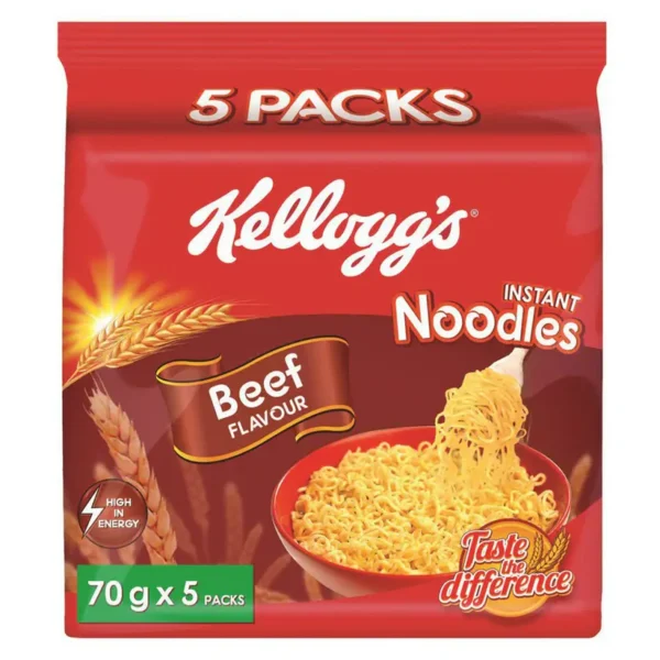 Kellogs Beef Instant Noodles Prepack (Pack of 5)